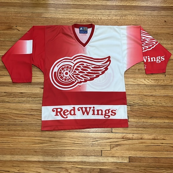 Vintage Detroit Red Wings Jersey / AOP / STARTER / Large / 90s - Picture 4 of 10